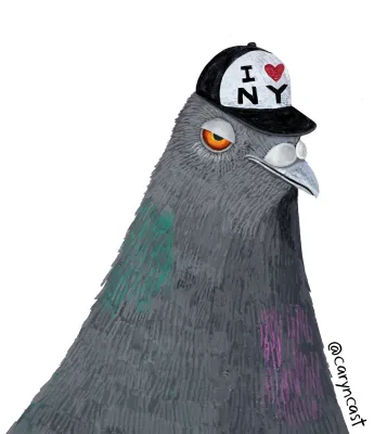 Sticker - Grumpy Pigeon