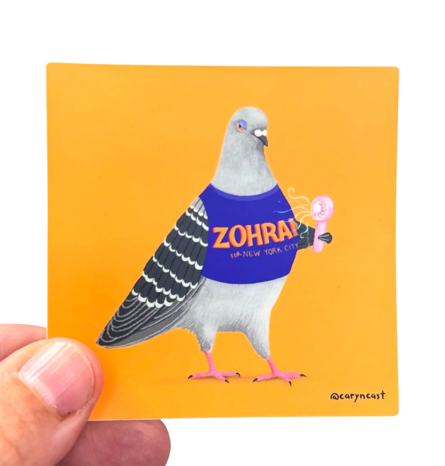 Sticker - Jerry for Zohran Pigeon