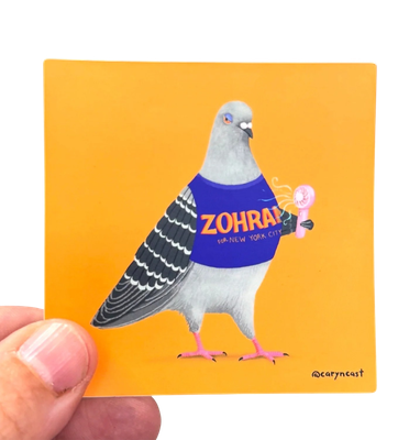 Sticker - Jerry for Zohran Pigeon