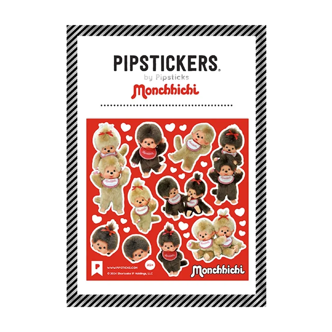 Pipsticks Sticker Sheet (Square) - Monchhichi Mix &amp; Match