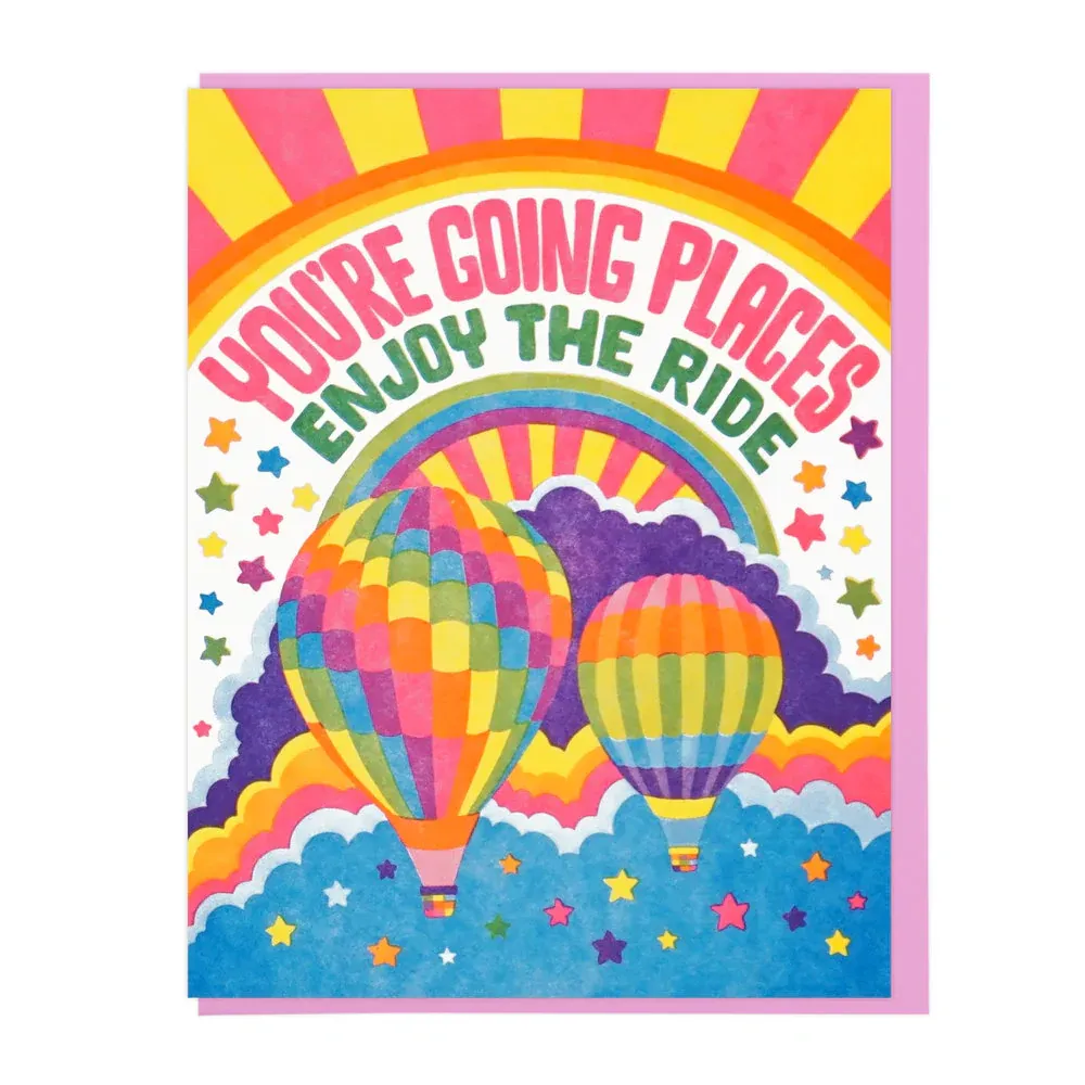 Card - Congrats: You're going places