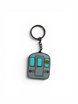 Keychain - Enamel Q Train
