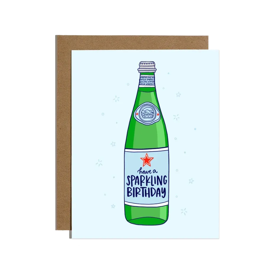 Card - Birthday: Sparkling Seltzer Water