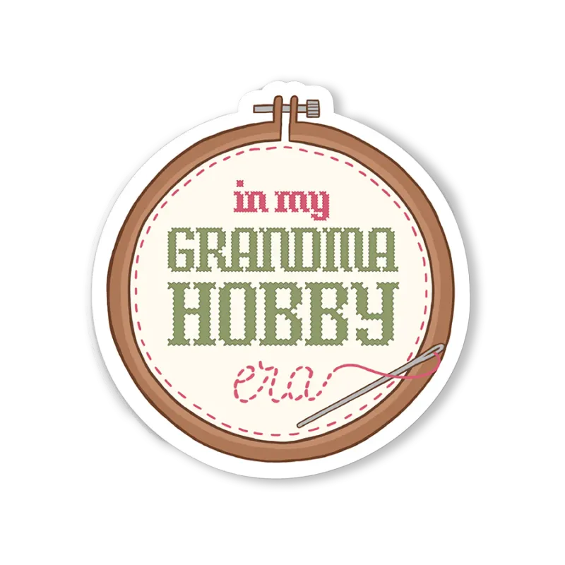 Sticker - In My Grandma Hobby Era