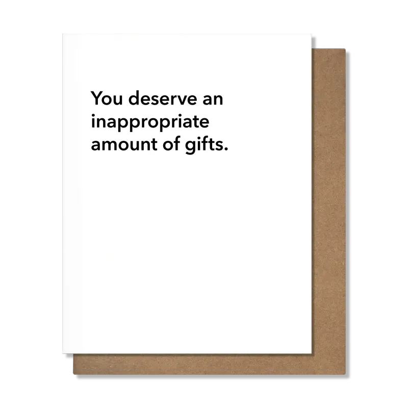 Card - Birthday: Inappropriate Gifts