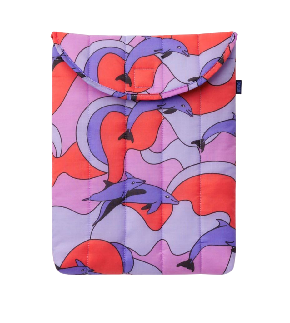 Puffy Laptop Sleeve 13/14" - Dolphins