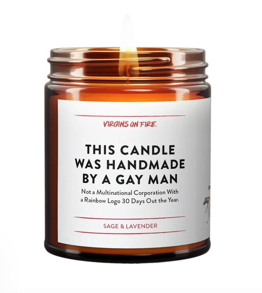 Candle - This candle was made by a gay man