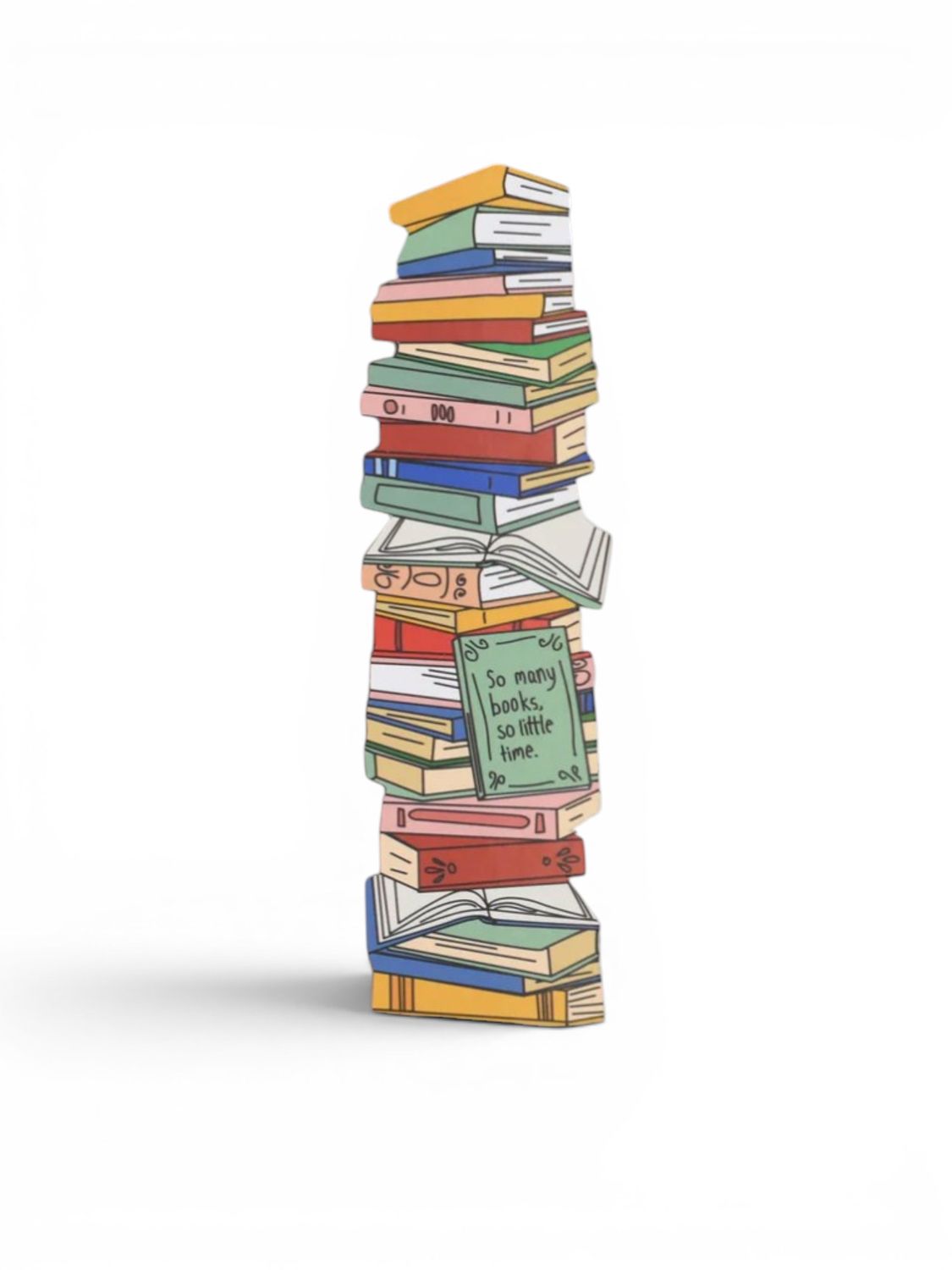 Bookmark - Diecut: Stack of Books