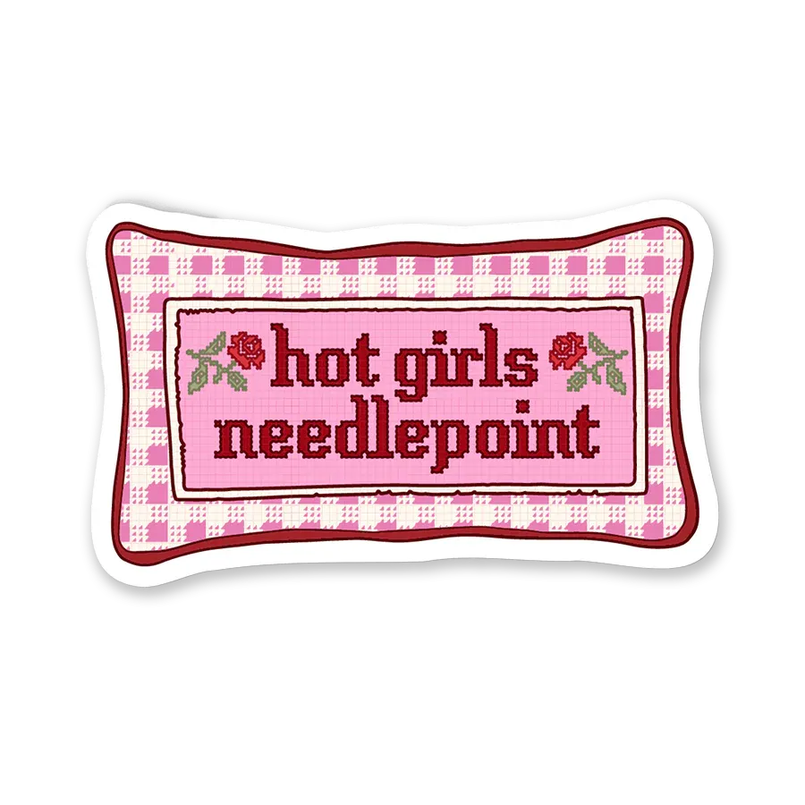 Sticker - Hot Girls Needlepoint