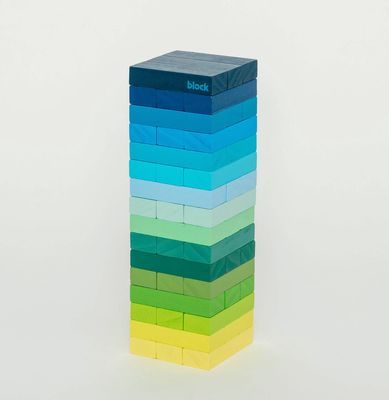 Game - Tumbling Tower Gradient Cool Blocks