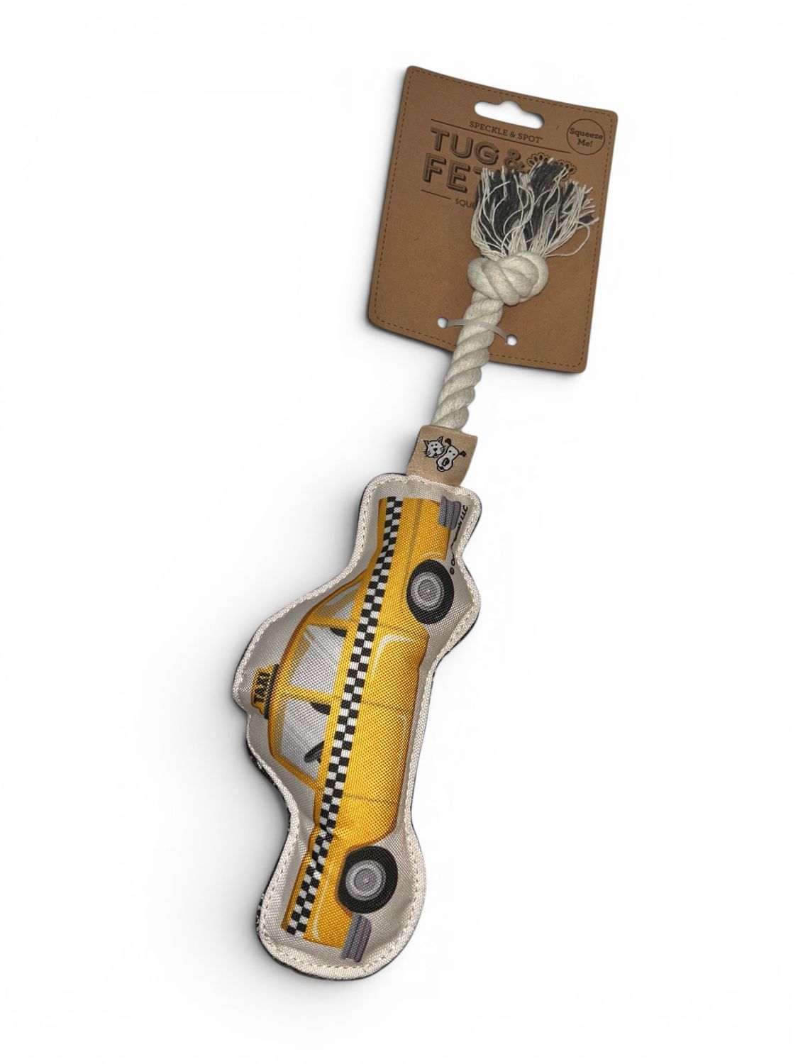 Dog Toy - Tug &amp; Fetch Taxi Cab