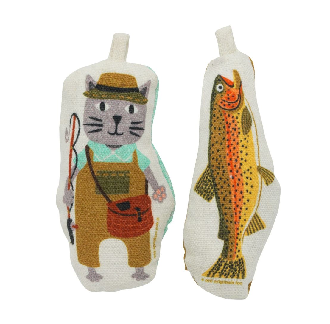 Cat Toy - Go Kitty Go Fisher Cat &amp; Trout