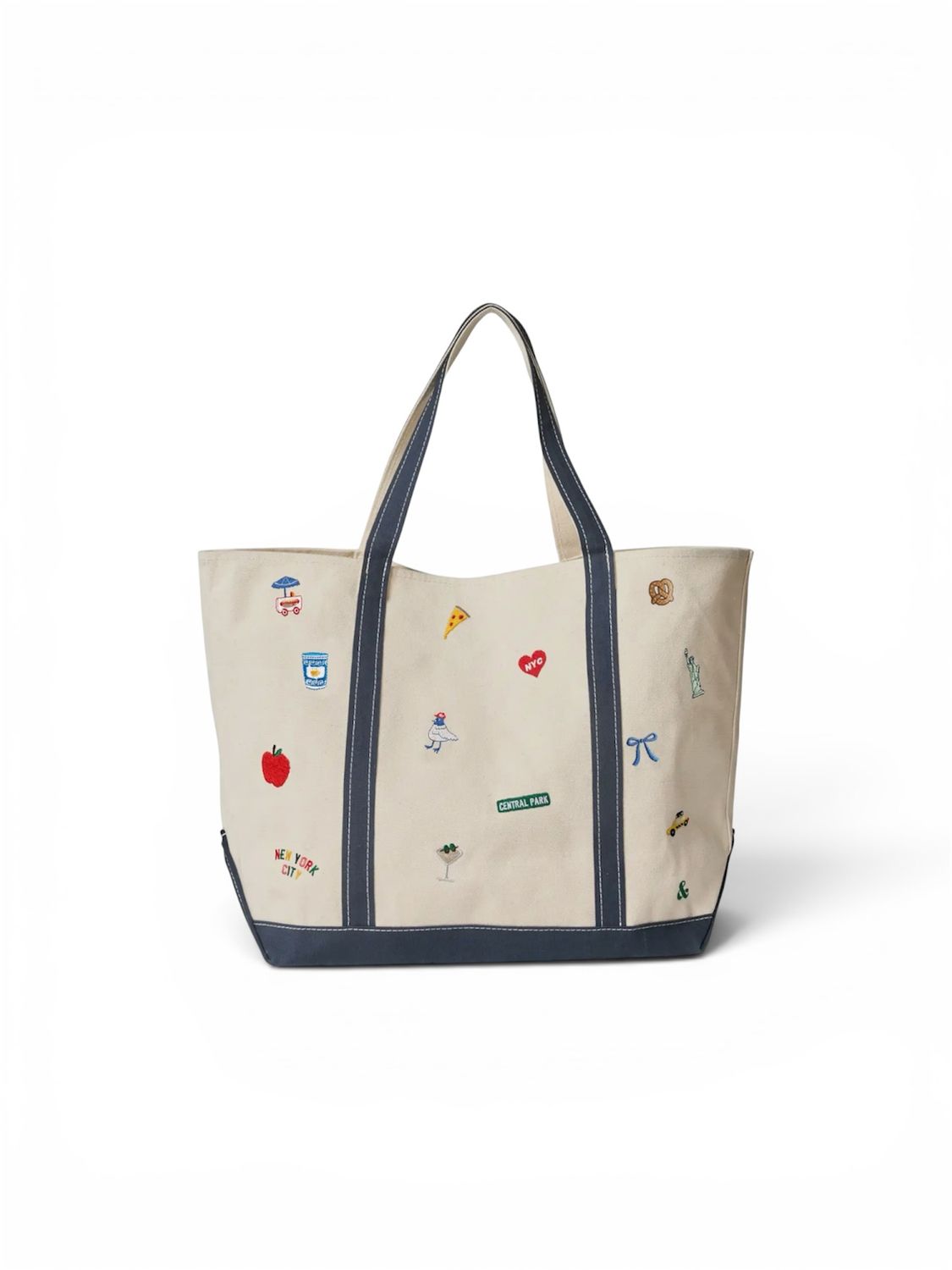 Tote - Embroidred New York Icons LG