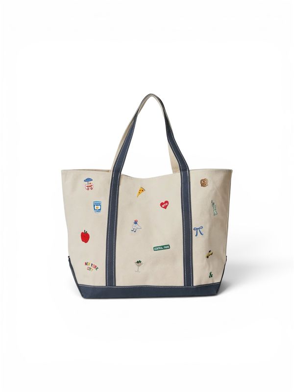 Tote - Embroidred New York Icons LG