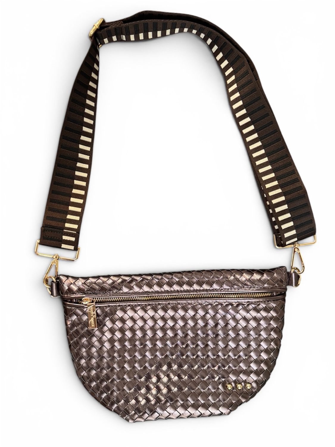 Crossbody Bag - Metallic Gunmetal