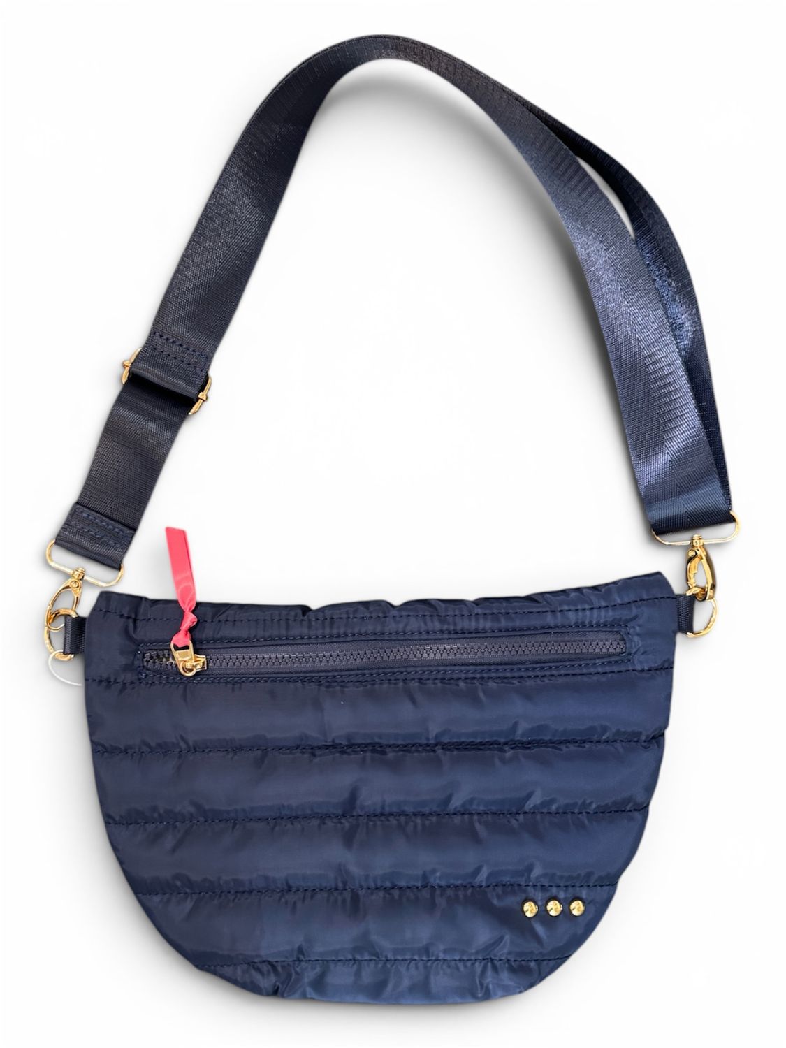 Crossbody Puffer Bag - Navy