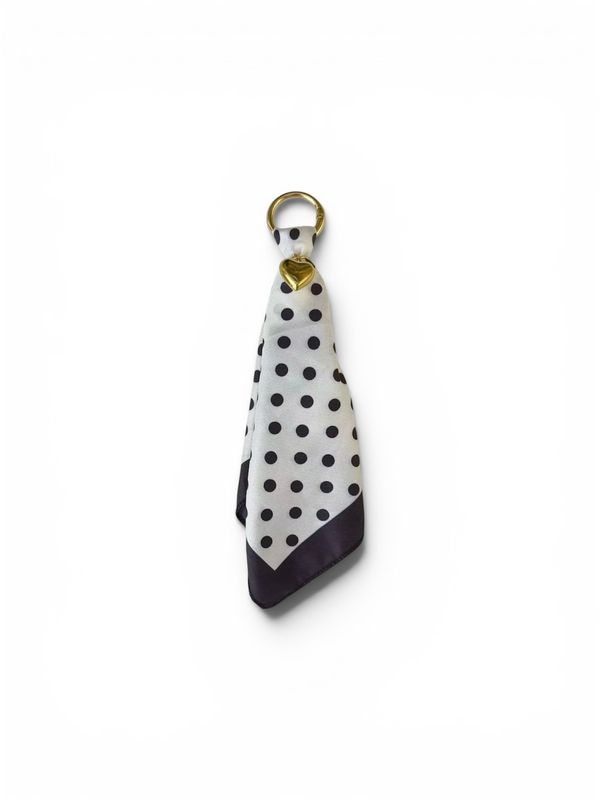 Bag Charm - Scarf Polka Dot