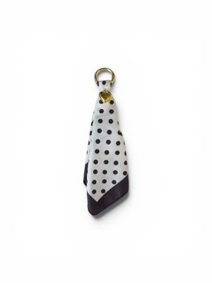 Bag Charm - Scarf Polka Dot