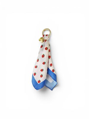 Bag Charm - Scarf Strawberries Etta