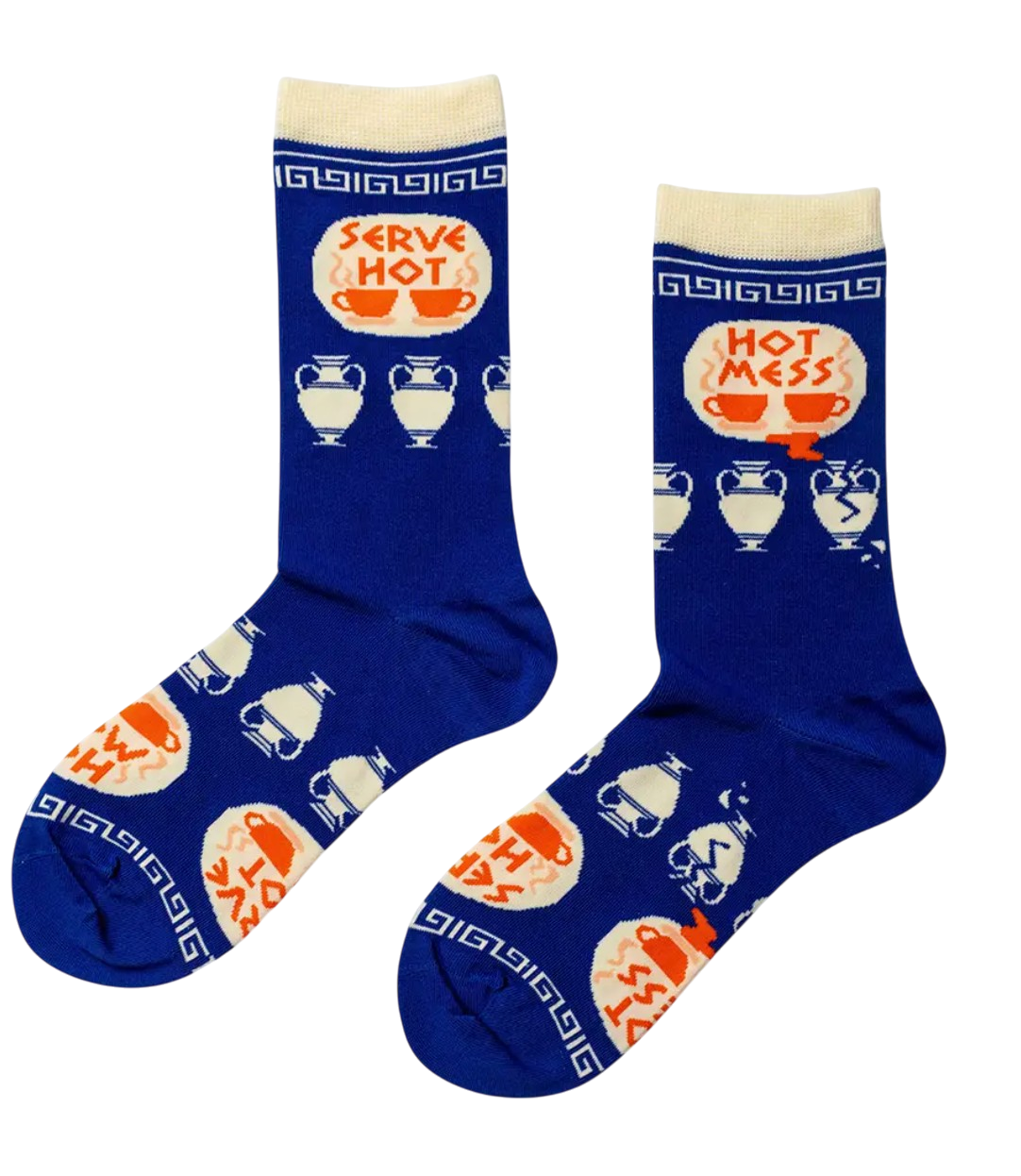 Socks - Women's Crew: Serve Hot Hot Mess