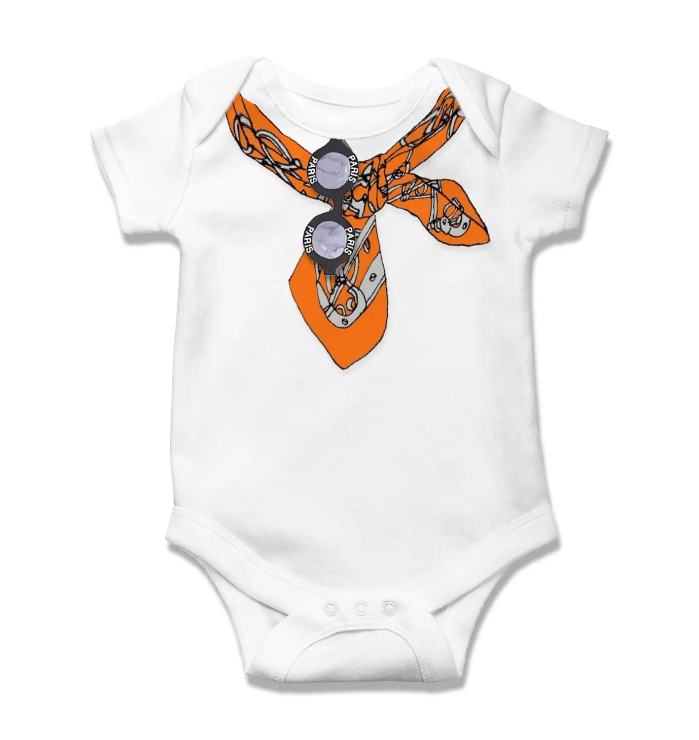 Onesie - Scarf: 6-9M