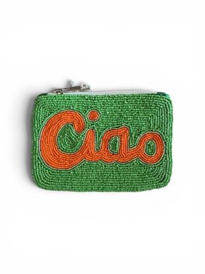 Beaded Coin Wallet - Ciao Orange