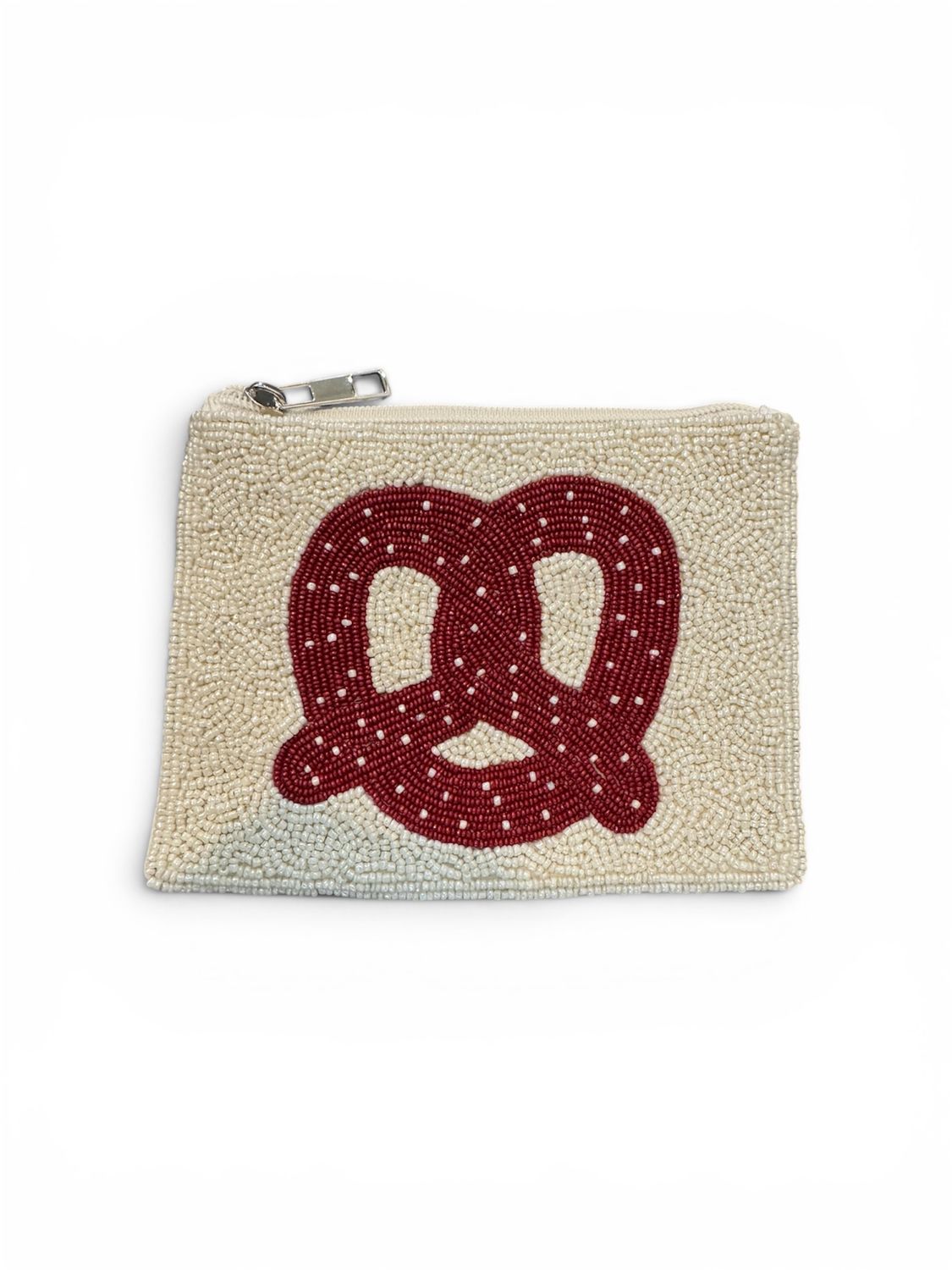 Beaded Coin Wallet - Pretzel