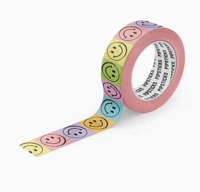 Washi Tape -  Vibrant Tiled Smiles