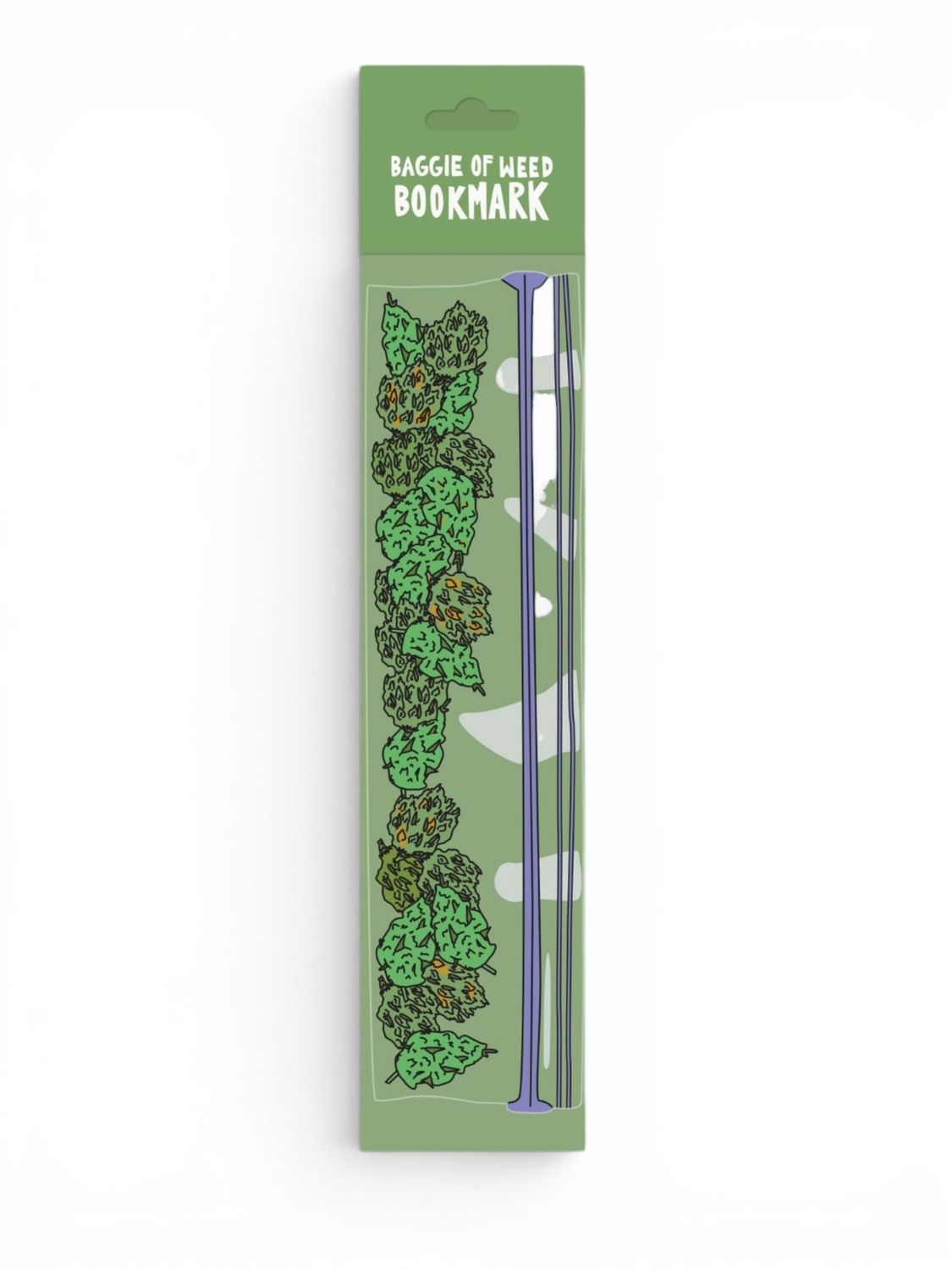 Bookmark - Diecut:  Baggie of Weed