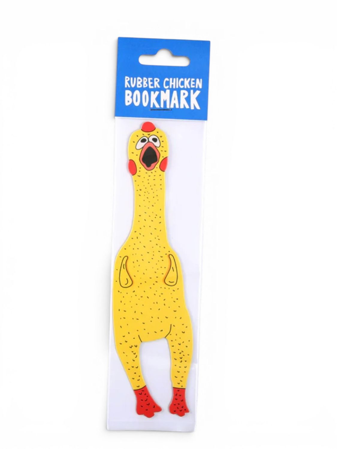 Bookmark - Diecut:  Rubber Chicken