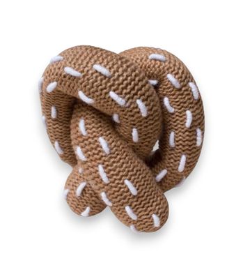 Organic Handmade Rattle: Pretzel