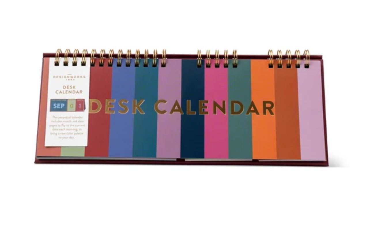 Desk Calendar - Perpetual Colorblock