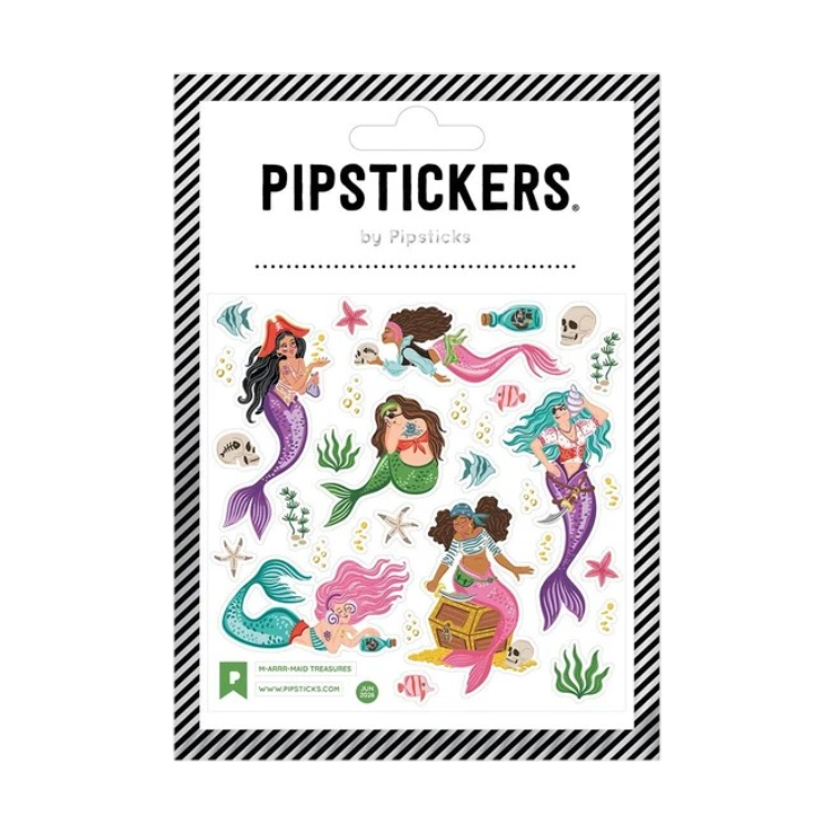 Pipsticks Sticker Sheet (Square) - M-Arrr-Maid Treasures