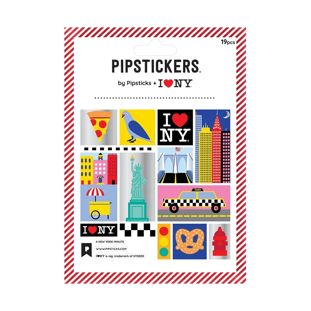 Pipsticks Sticker Sheet (Square) - A New York Minute