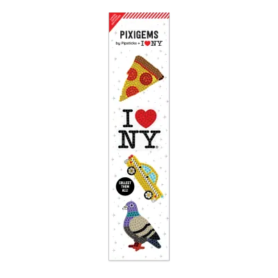 Pipsticks Sticker Sheet - I Love NY Pixigems