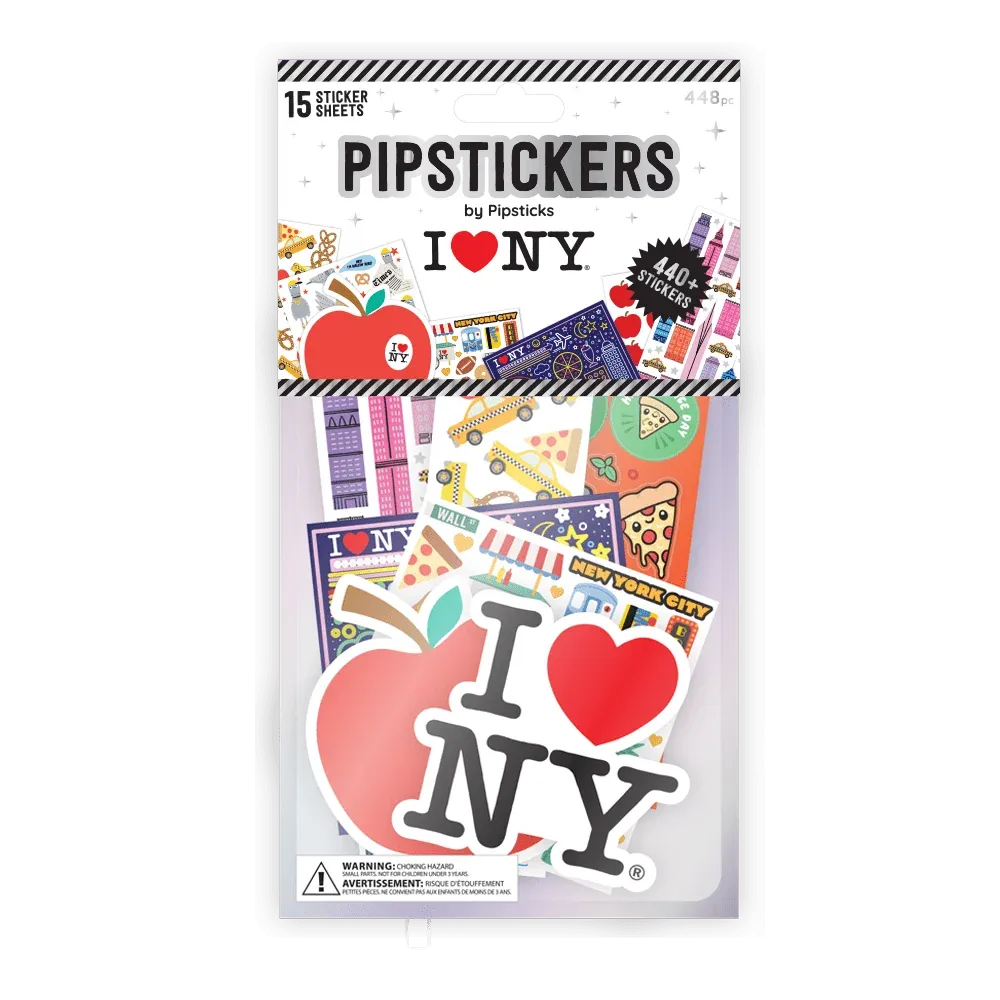 Pipsticks Sticker Sheet Grab Bag - I Love New York