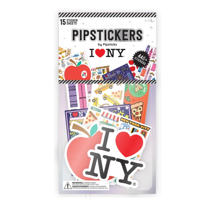 Pipsticks Sticker Sheet Grab Bag - I Love New York