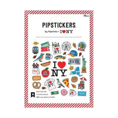 Pipsticks Sticker Sheet (Square) - Best of New York