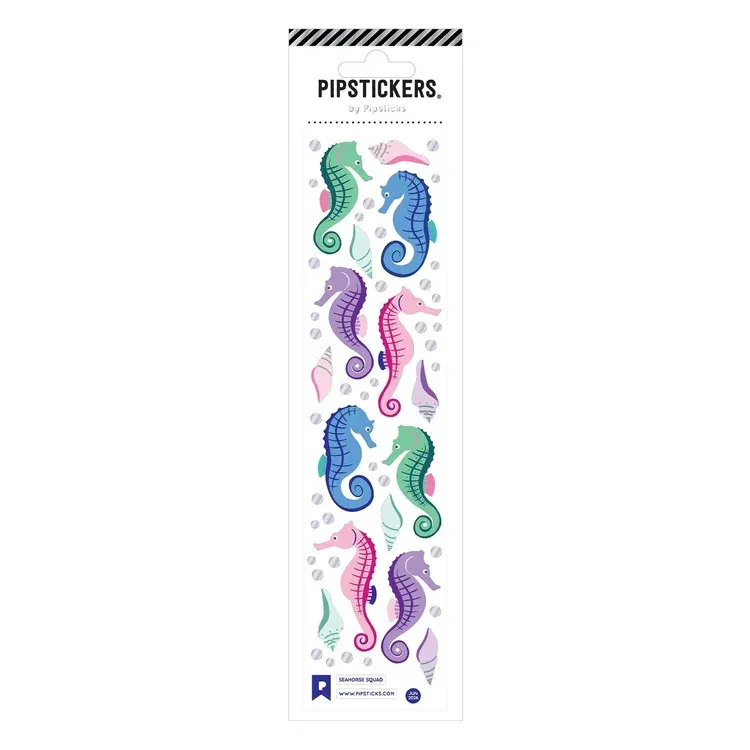 Pipsticks Sticker Sheet (Rectangle Small) - Seahorse Squad