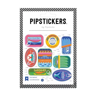 Pipsticks Sticker Sheet (Square) - Stick Together Sardines