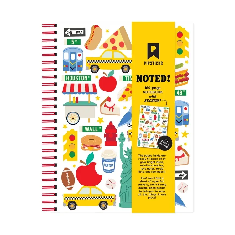 Notebook w/ Stickers: New York Novelty