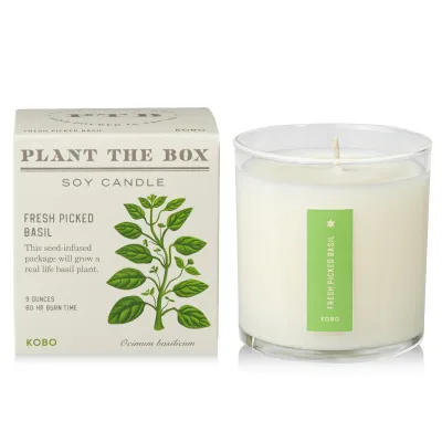 Candle - Kobo Plant The Box 10oz: Basil
