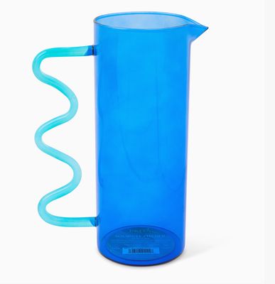 Squiggle Pitcher - Blue