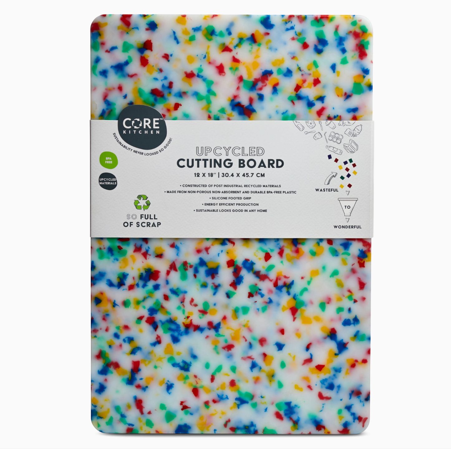 Cutting Board - Recycled Confetti Large