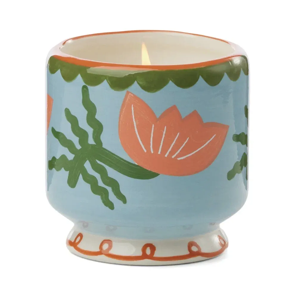 Candle - Dopo Painted Flower: Cactus Flower