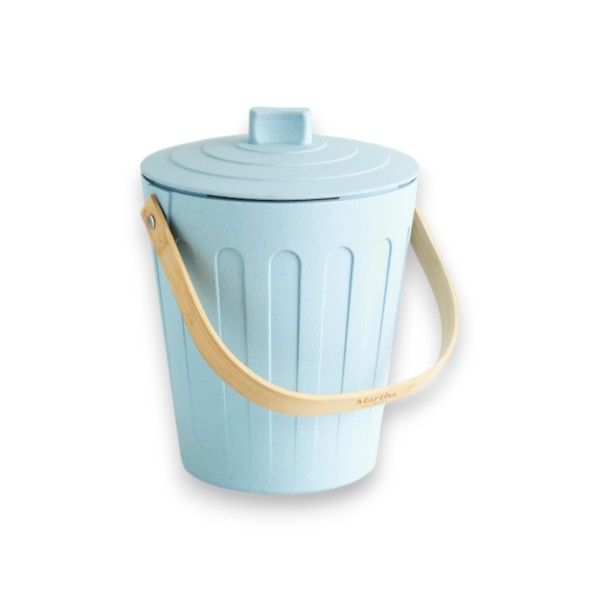 Compost Bin - Light Blue Martha Stewart