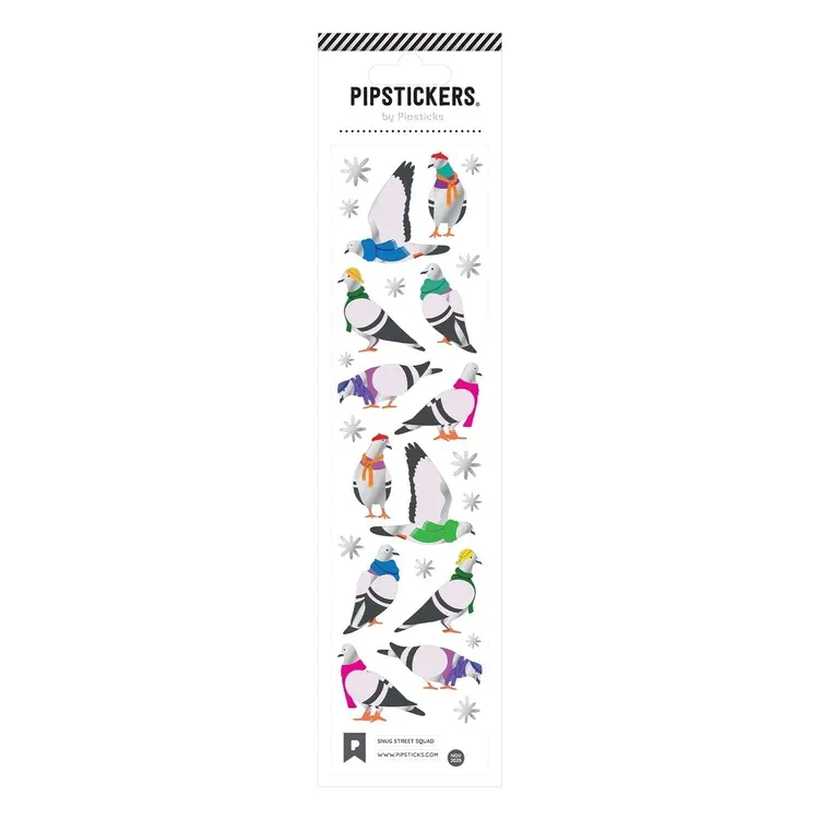 Pipsticks Sticker Sheet (Rectangle Small) - Snug Street Squad