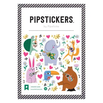 Pipsticks Sticker Sheet (Square) - Strummin Along