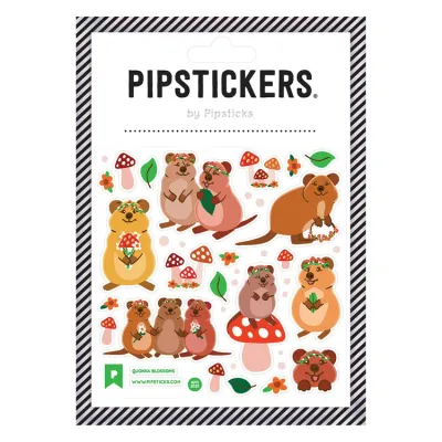 Pipsticks Sticker Sheet (Square) - Quokka Blossoms