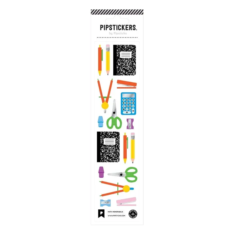 Pipsticks Sticker Sheet (Rectangle Small) - Math Memories